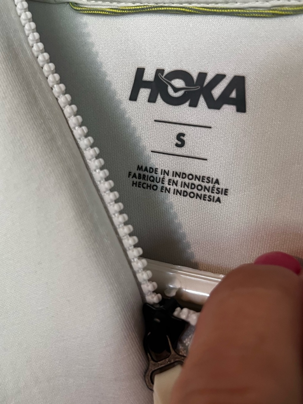 Small Hoka Essentials Recovery Hoodie, Truffle Salt - Picture 6 of 7